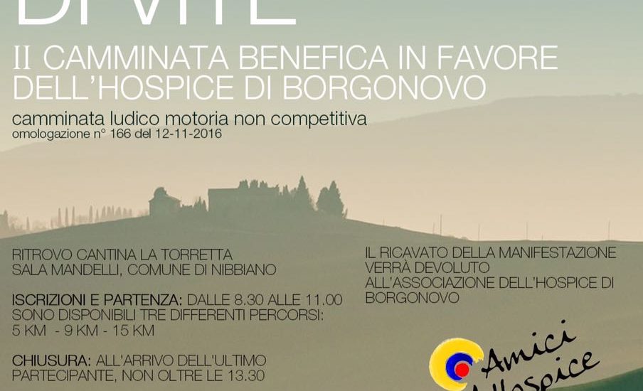 Camminata benefica in favore dell’hospice di Borgonovo Camminata ludico motoria non competitiva